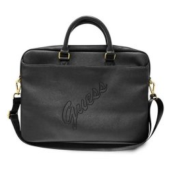 Guess Saffiano Script GUCB15PUSASBK 16" tablet táska, fekete