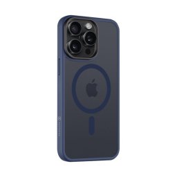 Tactical MagForce Hyperstealth Apple iPhone 15 Pro Max Magsafe hátlap tok, áttetsző/sötétkék