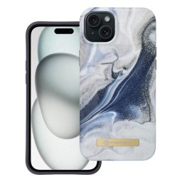 Forcell F-Protect Mirage Apple iPhone 15 Plus Magsafe kompatibilis hátlap tok, szürke/kék