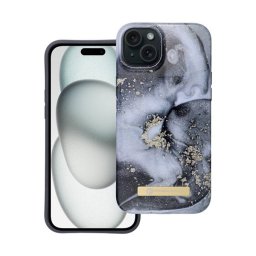 Forcell F-Protect Mirage Apple iPhone 15 Plus Magsafe kompatibilis hátlap tok, márvány minta, szürke