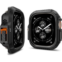 Spigen Lock Fit Apple Watch Ultra 4 / 3 / 2 / 1 49mm tok, fekete