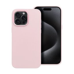 Frame iPhone 15 Pro Max közepesen ütésálló tok kameravédő kerettel, rózsaszín