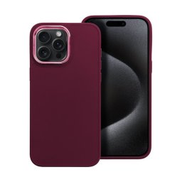 Frame iPhone 15 Pro Max közepesen ütésálló tok kameravédő kerettel, lila