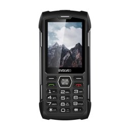 Evolveo Strongphone H1 DualSim vízálló nyomógombos mobiltelefon, fekete/szürke