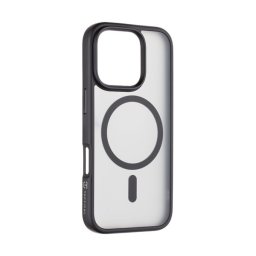 Tactical MagForce Hyperstealth Apple iPhone 16 Pro MagSafe kompatibilis tok, áttetsző/sötétszürke