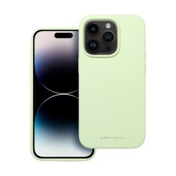 Roar Apple iPhone 16 prémium szilikon tok velúr béléssel, világoszöld