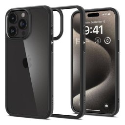 Spigen Ultra Hybrid Apple iPhone 16 Pro Max tok, Matte Black, fekete ACS07996