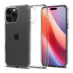Spigen Ultra Hybrid Apple iPhone 16 Pro Max tok, Crystal Clear, átlátszó ACS07992