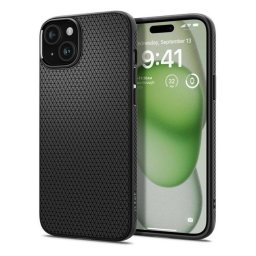 Spigen Liquid Air Apple iPhone 16 Plus tok, Matte Black, fekete ACS08066