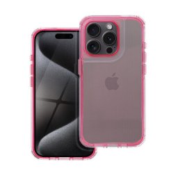 Matrix Apple iPhone 14 Pro hátlap tok kameravédő peremmel, rózsaszín