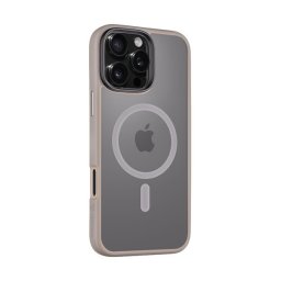 Tactical MagForce Hyperstealth Apple iPhone 16 Pro Max MagSafe hátlap tok, áttetsző/világosszürke