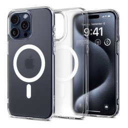 Spigen Ultra Hybrid MagFit Apple iPhone 16 Pro tok, MagSafe, Frost Clear, átlátszó
