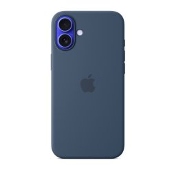 Apple iPhone 16 Plus MagSafe gyári szilikon tok, denim