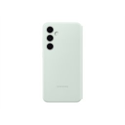 Samsung Galaxy S24 FE Smart View Wallet, gyári flip tok, mentazöld