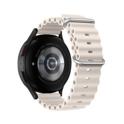 Forcell F-Design FS01 Samsung Galaxy Watch 22mm szíj, bézs