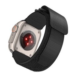 Forcell F-Design FA05 Apple Watch 38/40/41mm nylon szíj, fekete