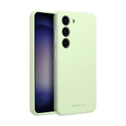 Roar Xiaomi Redmi 14C prémium szilikon tok velúr béléssel, világos zöld
