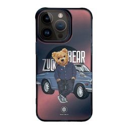 Zuck Bear California Cool iPhone 15 Pro Max MagSafe kompatibilis kemény hátlap tok, autó