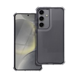 Matrix Samsung S24 FE hátlap tok kameravédő peremmel, fekete