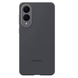 Samsung Galaxy S25 Edge Silicone Cover, gyári szilikon tok, fekete