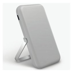 Uniq Hoveo mágneses Fast Wireless USB-C PD Power bank / külső akkumulátor / powerbank, kártyatartóval, 5000Mah, szürke