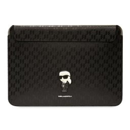 Karl Lagerfeld Sleeve Saffiano Monogram Ikonik KLCS16SAKHPKK 16" laptop tok, fekete