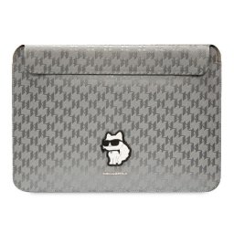 Karl Lagerfeld Sleeve Saffiano Monogram Choupette KLCS14SAKHPCG 14" laptop tok ,ezüst