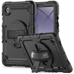 Tech-Protect Solid360 Samsung Galaxy A9+ / Galaxy A11+ tablet tok kitámasztóval, fekete