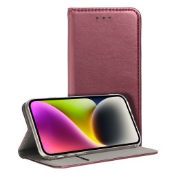 Motorola G05 / E15 Smart Magneto flip tok, burgundi