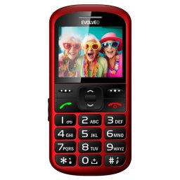 Evolveo EasyPhone XS (EP570) nyomógombos mobiltelefon, piros