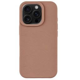 Tactical Magforce Beaver iPhone 15 Pro prémium szilikon tok kameravédő peremmel, világosbarna