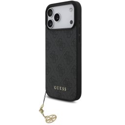 Guess 4G Charm Apple iPhone 17 Pro Max Tone on Tone hátlap tok, szürke