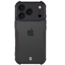 Tactical Quantum Stealth Apple iPhone 17 Pro hátlap tok, átlátszó/fekete