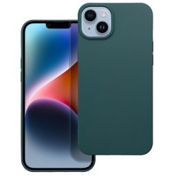 Matt szilikon Apple iPhone Air (2025) tok, sötétzöld