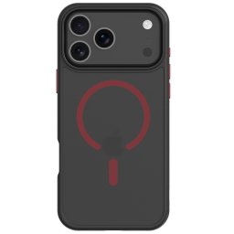 Tactical MagForce Hyperstealth 2.0 Apple iPhone 17 Pro Max MagSafe hátlap tok, fekete/piros