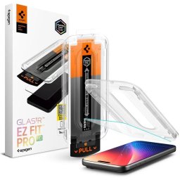 Spigen Glas.tR EZ Fit Pro HD Apple iPhone 18 Pro Max / 17 Pro Max / 16 Pro Max tempered kijelzővédő fólia felhelyező kerettel (1db)
