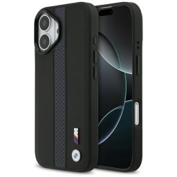 BMW M Perforated Stripe Logo Apple iPhone 17 MagSafe hátlap tok, kék