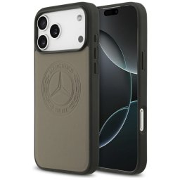 Mercedes Leather Vintage Logo Apple iPhone 17 Pro Max MagSafe hátlap tok, bézs