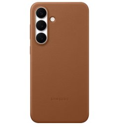 Samsung Galaxy S25 FE KindSuit gyári vegán bőr tok, barna