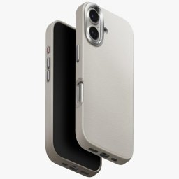 Uniq Lyden Apple iPhone 17 MagSafe Bőr tok, ezüst
