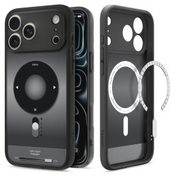 Spigen Ultra Hybrid MagFit Apple iPhone 17 Pro tok, MagSafe, Classic Black, fekete