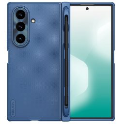 Nillkin Super Frosted Fold Samsung Galaxy Z Fold 7 mágneses műanyag hátlap tok + S-pen, kék