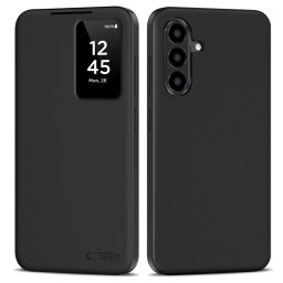 Tech-Protect Smart Wallet Samsung Galaxy A17 / Galaxy A18 flip / kinyitható tok, fekete