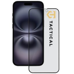 Tactical Glass Shield Privacy Stealth 5D Apple iPhone 16 Pro Max betekintésgátló kijelzővédő üvegfólia, fekete