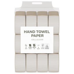 Satino Wepa Saver V hajtogatott kéztörlő 2 rétegű, cellulóz, 24x21cm, 12x336 lap (4032lap)