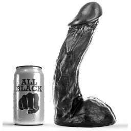 ALL BLACK - 23 cm hossz prmium masszroz dild