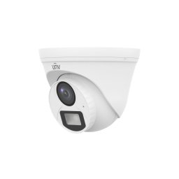 Uniview 5MP analóg ColorHunter Dual-light turret dómkamera, 4mm fix objektívvel, mikrofonnal (DL)