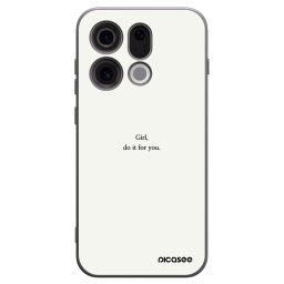 Fekete szilikon tok az alábbi mobiltelefonokra OPPO Find X9 - Girl, do it for you
