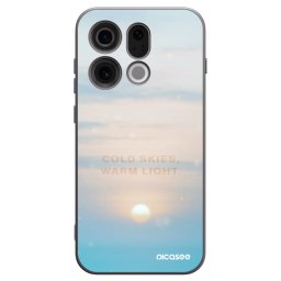 Fekete szilikon tok az alábbi mobiltelefonokra OPPO Find X9 - COLD SKIES