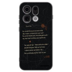 Fekete szilikon tok az alábbi mobiltelefonokra OPPO Find X9 - POET